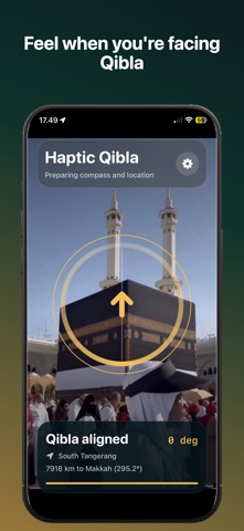 Haptic Qibla screenshot