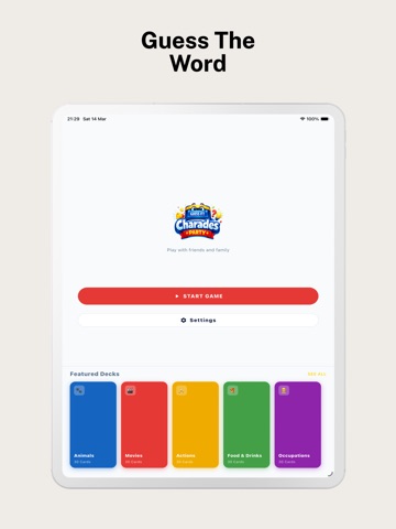 Charades Party - Guess & Act iPad screenshot