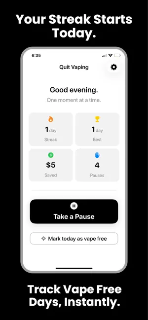 Quit Vaping: Stay on Track screenshot 1