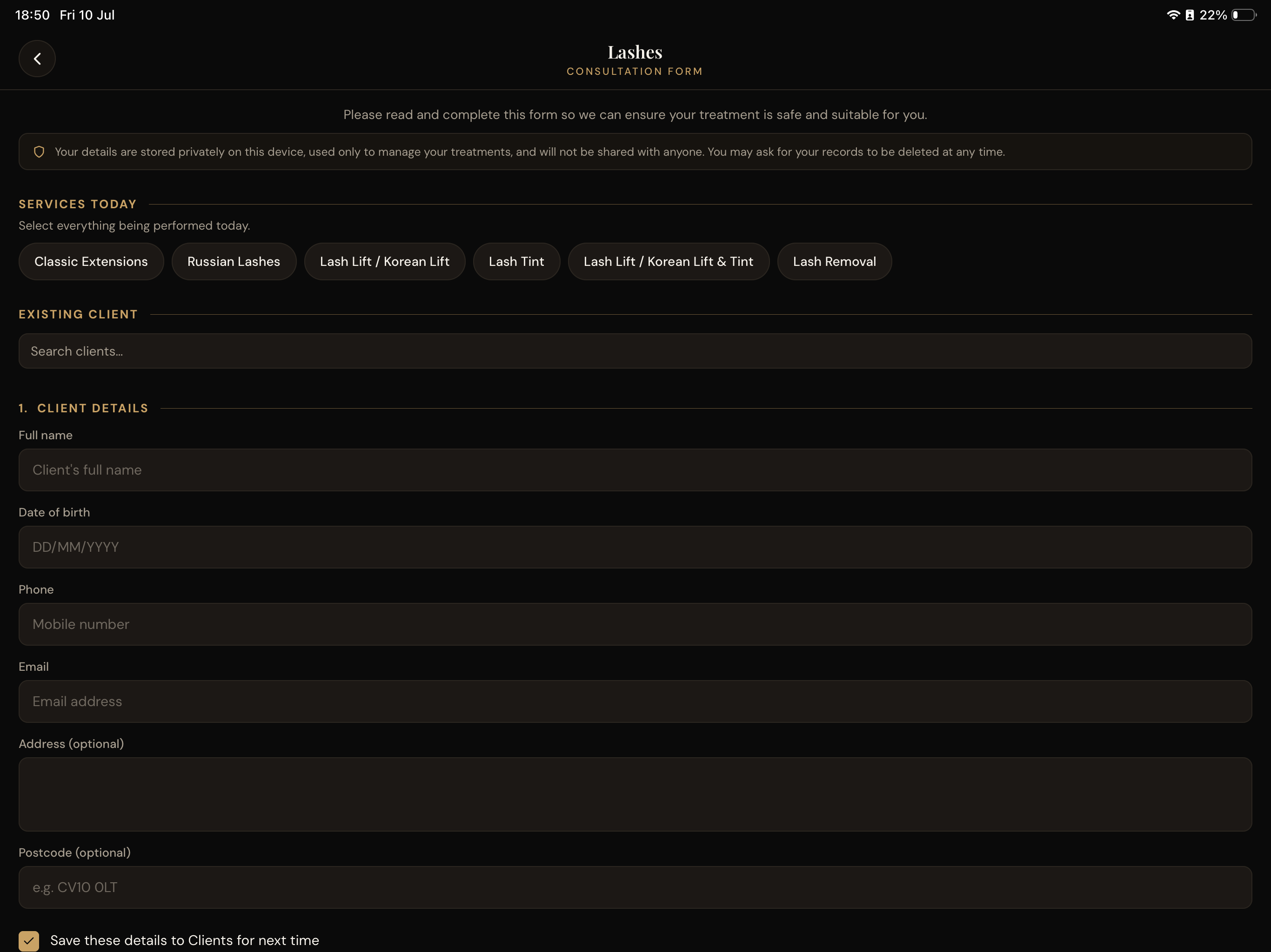 Kellys Salon Companion screenshot 12