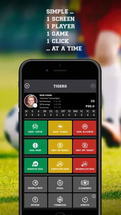 Soccer Simple Stats Tracker