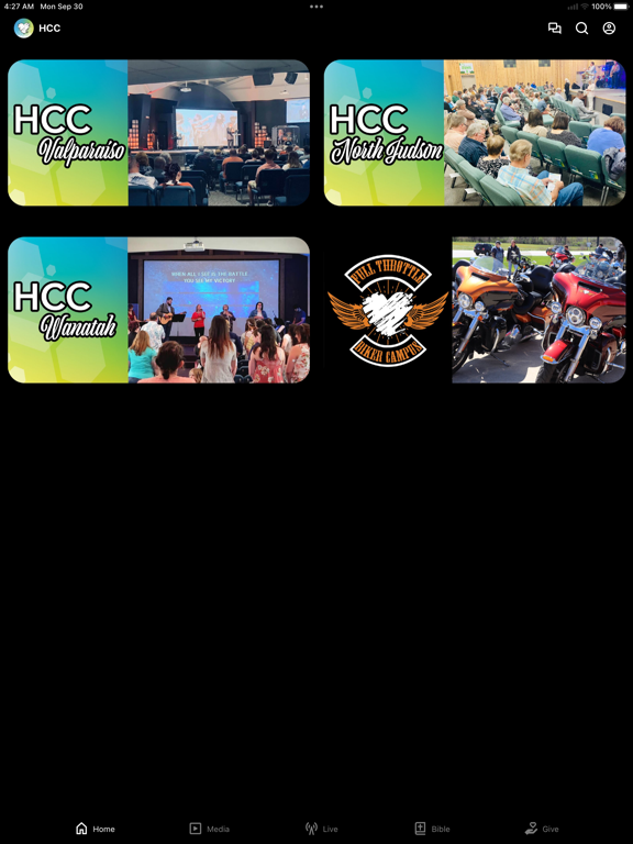 Heartland Christian Center iPad screenshot 1 - Education app