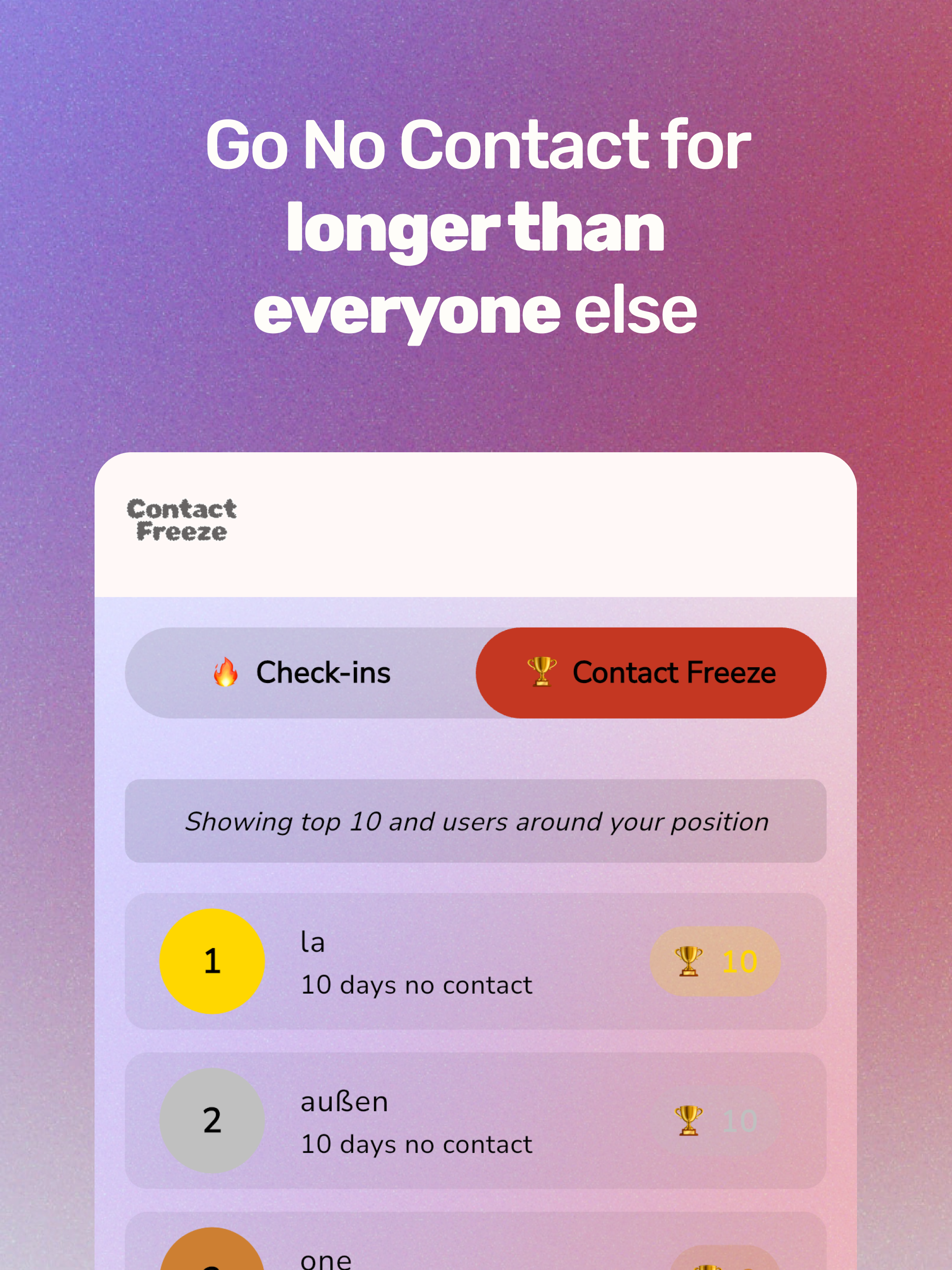 Contact Freeze: No Heartbreak screenshot 13
