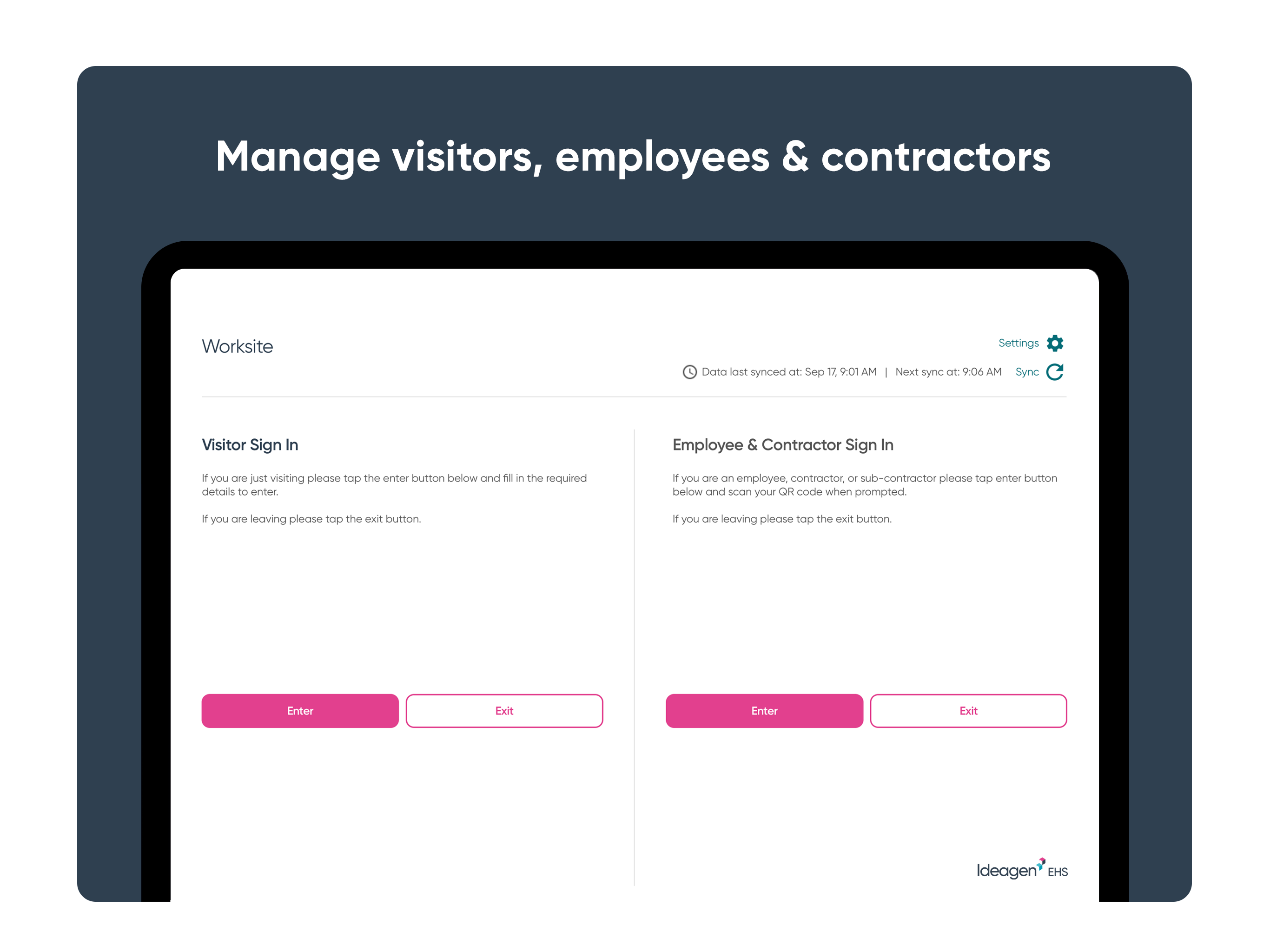 Ideagen EHS OnSite Kiosk screenshot 4
