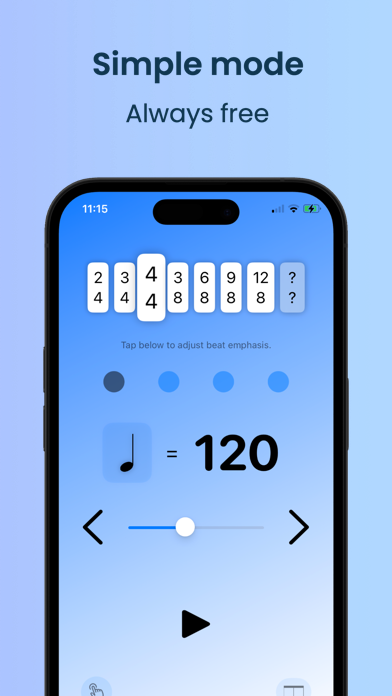 Metsa Metronome and Tuner iPhone screenshot 6 - Music app