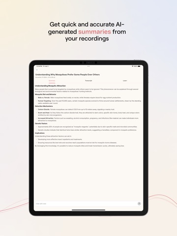 Notable - Ai Note Taker iPad screenshot