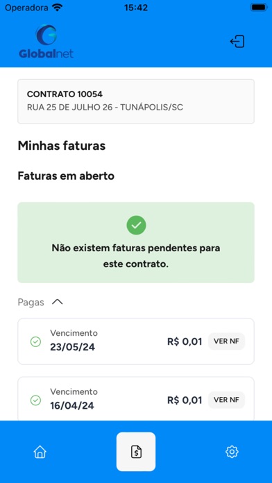 GlobalNet Clientes Screenshot
