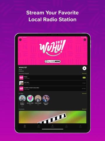 WUHU 107 Radio iPad screenshot