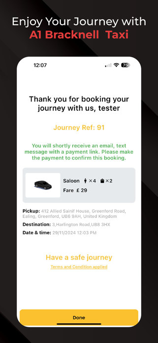 A1 Bracknell Taxis Screenshot 7 of 7