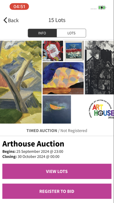 Outhouse Auctions Screenshot