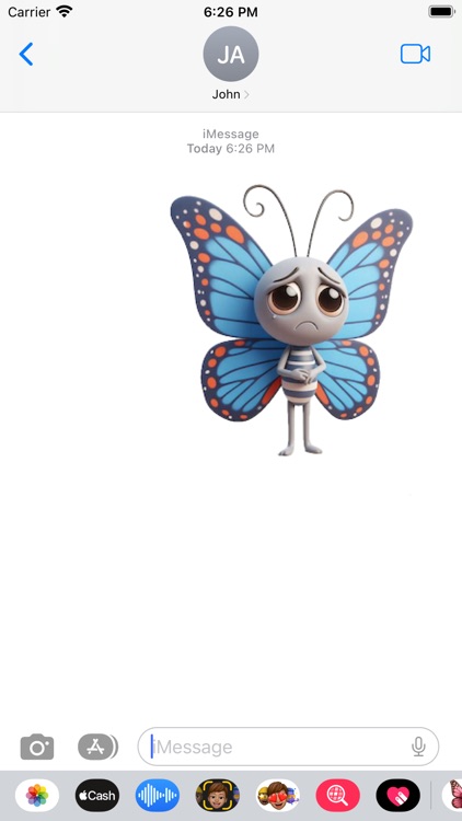 Sad Butterfly Stickers screenshot-3