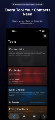 Contaxs - Contacts Cleaner screenshot