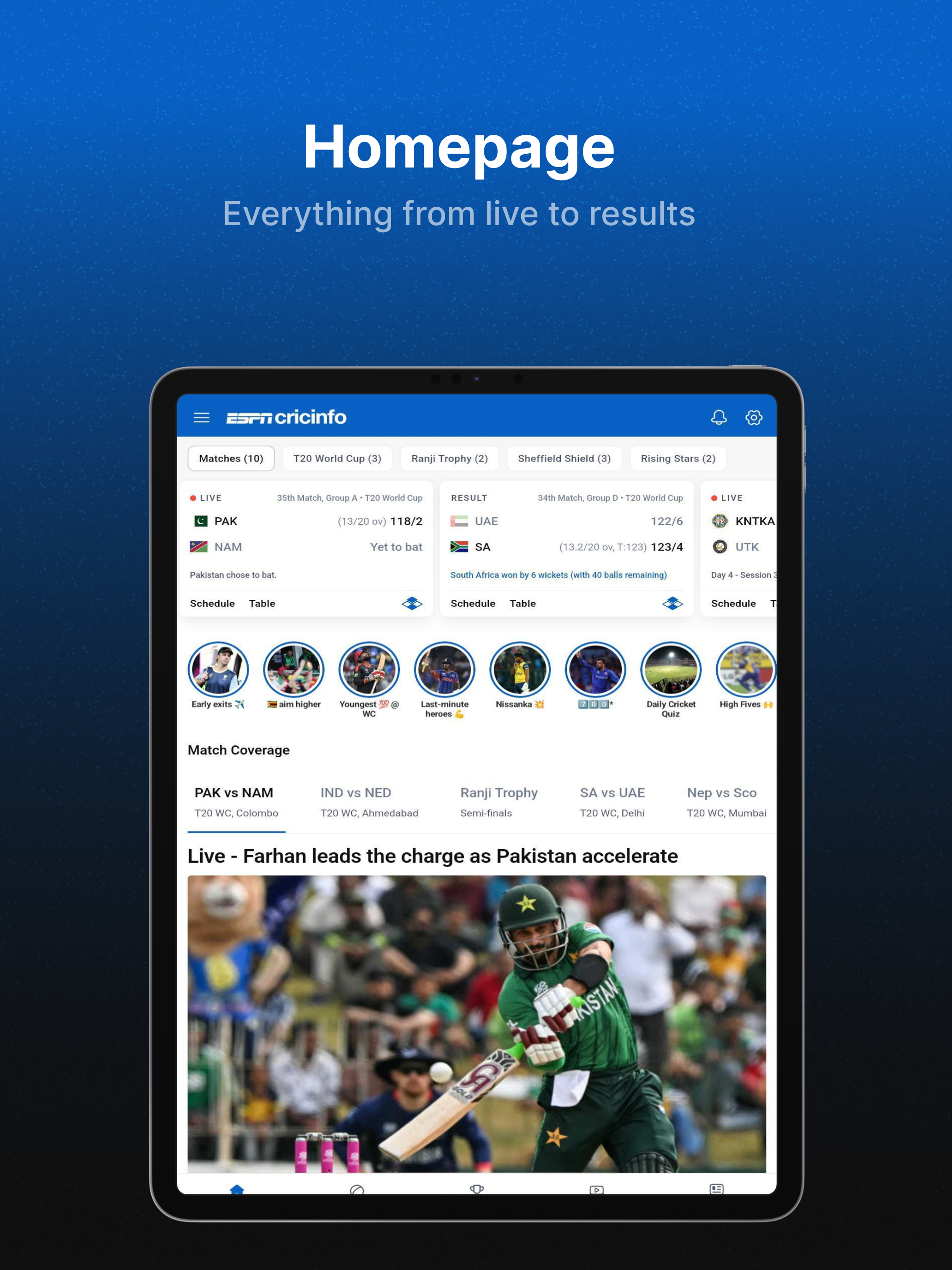 ESPNcricinfo - Cricket Scores