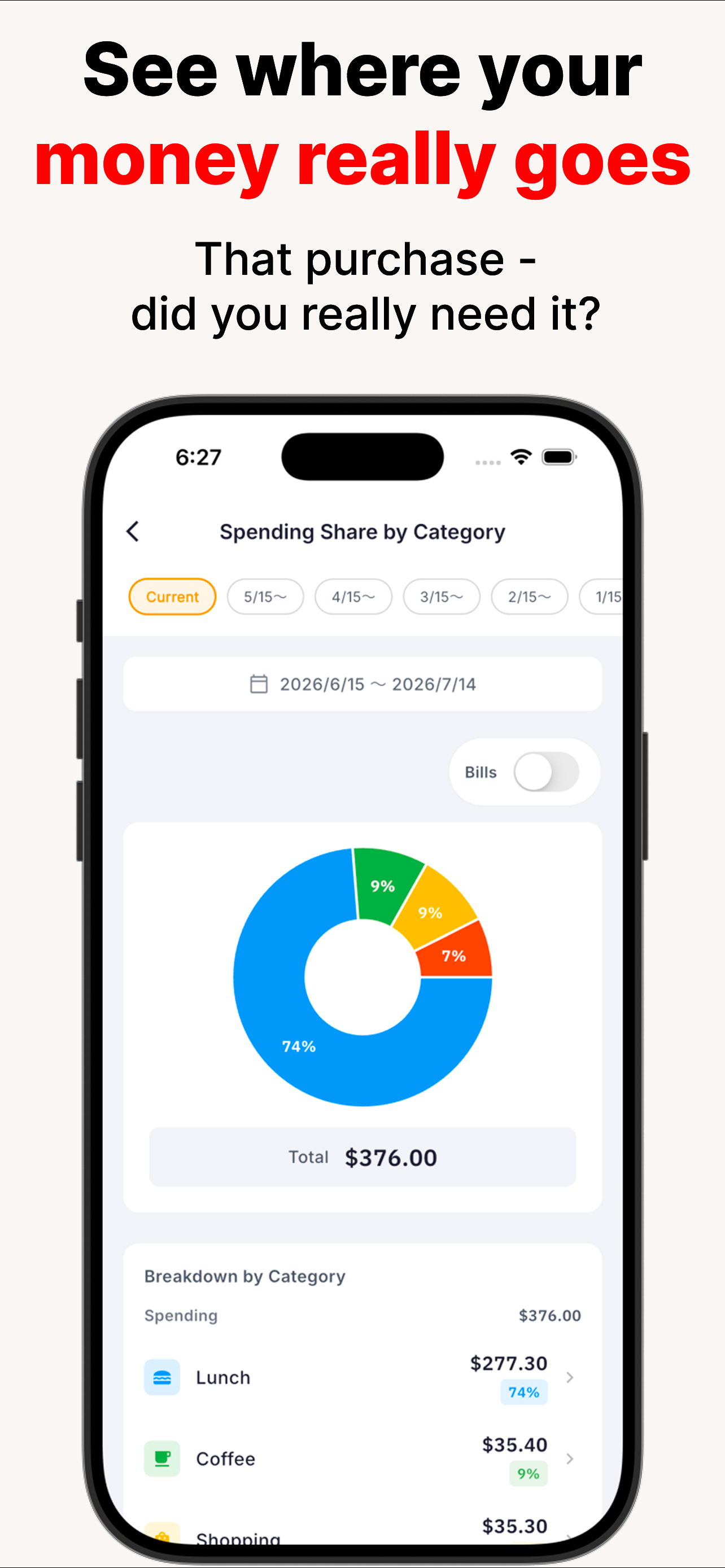 SaveSmart: Your Daily Budget screenshot 4