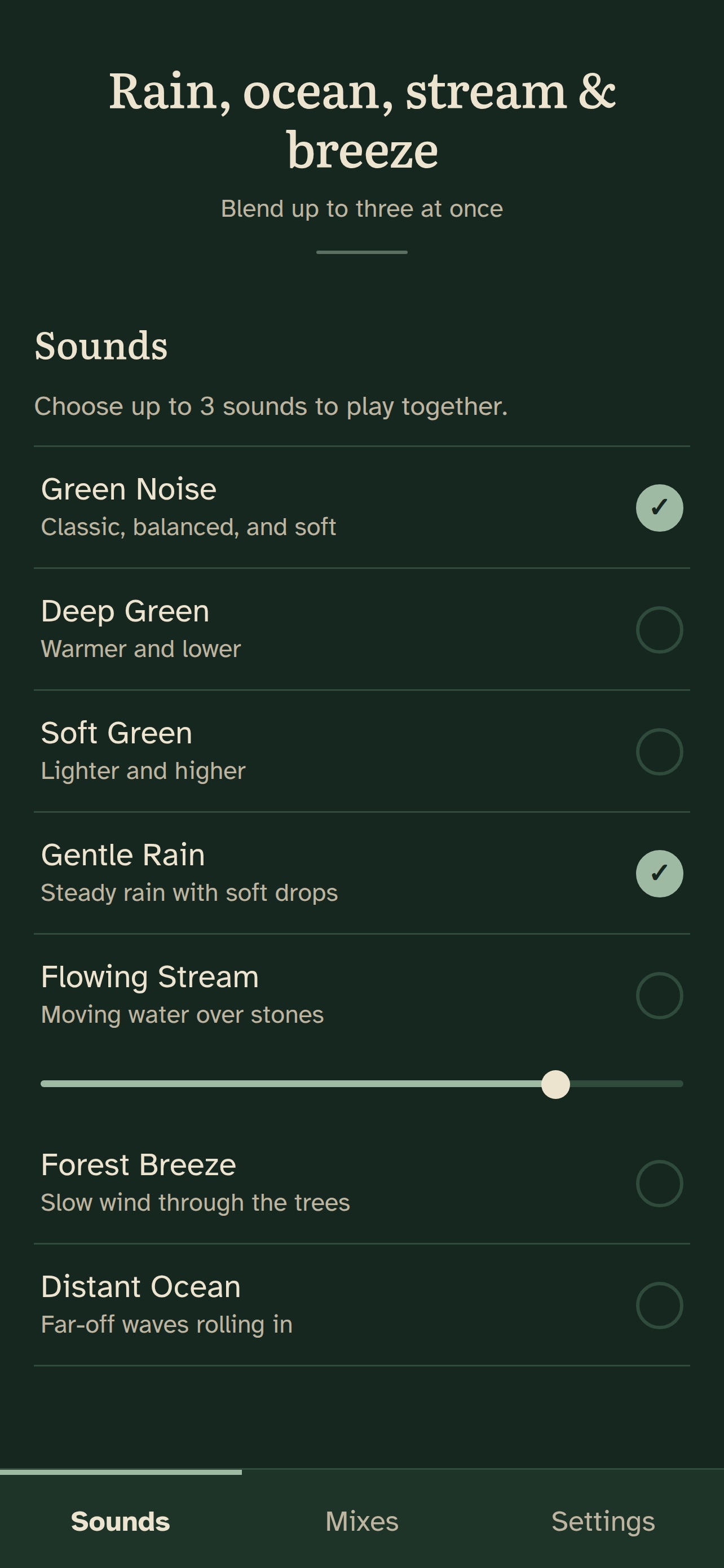 Screenshot 1 of Rest In Him: Green Noise Sleep