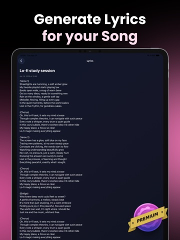 Sone Music : AI Song Generator iPad screenshot