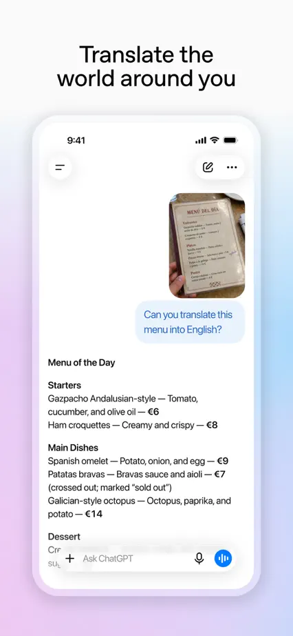 ChatGPT, App Store screenshot 5
