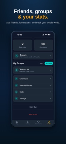 Walk The World – Step Tracker Screenshot 4 of 6