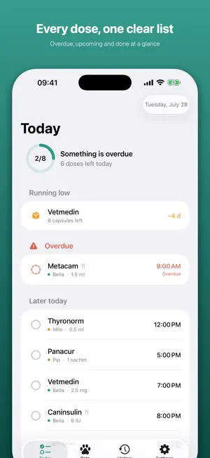 Pet Medication Tracker screenshot 1
