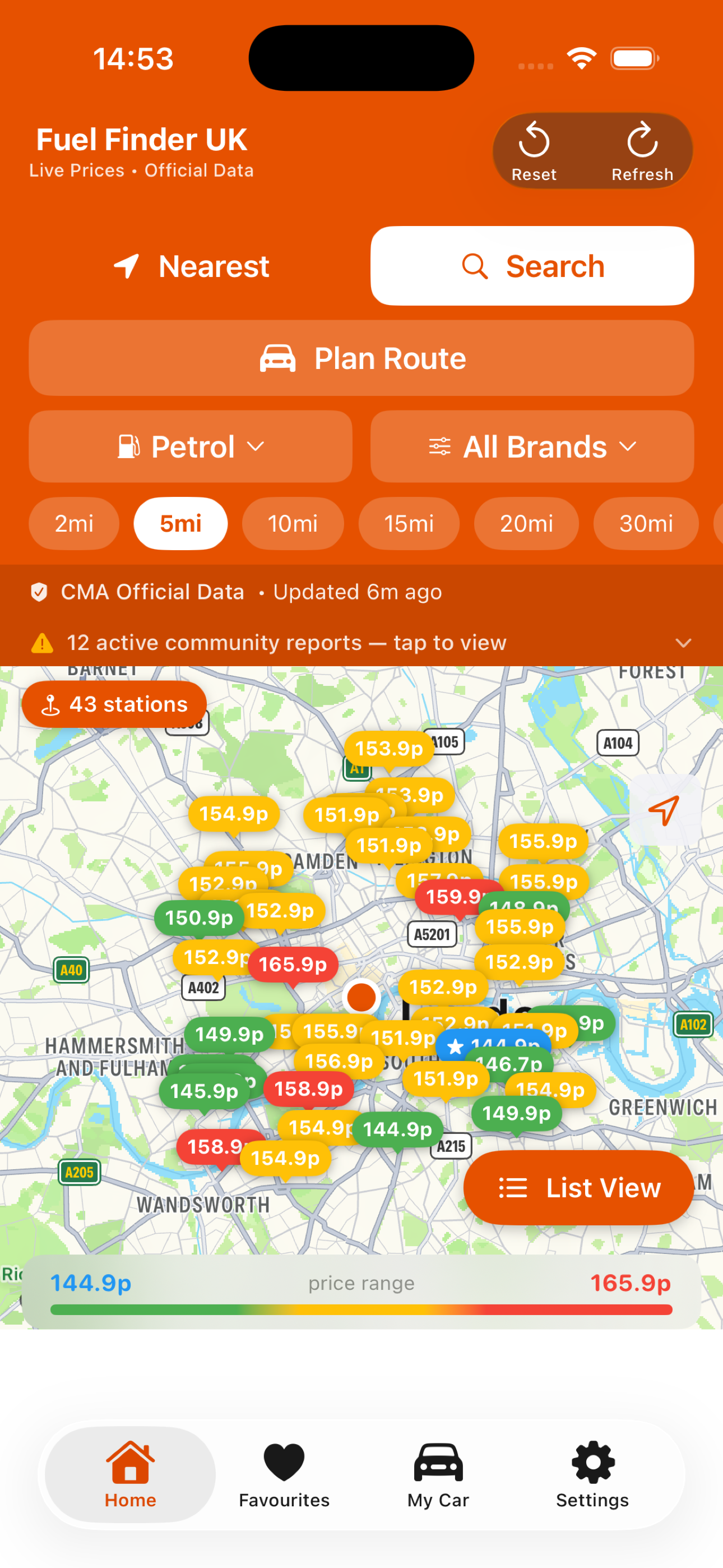 Fuel Finder UK - Live Prices