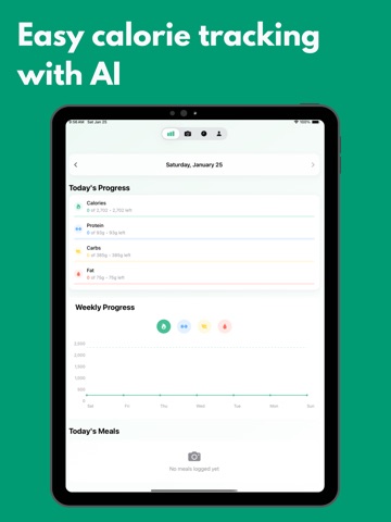 CalorieX: AI Calorie Counter iPad screenshot