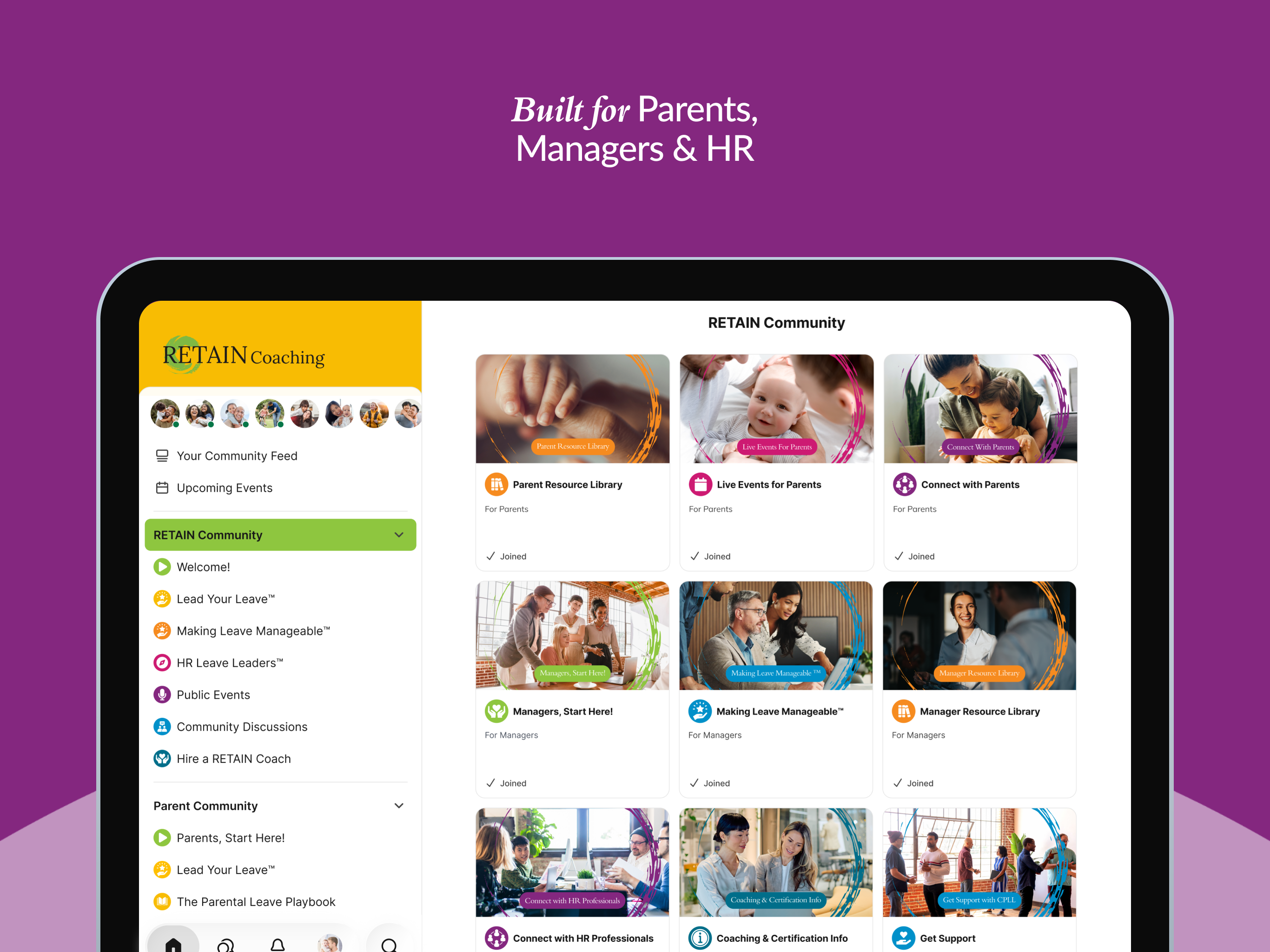 RETAIN Coaching Hub screenshot 8