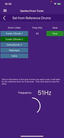 Samba Drum Tuner screenshot
