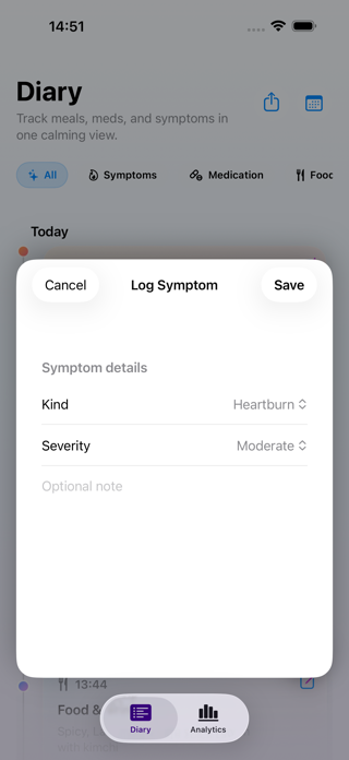 GERDragon - Reflux Tracker Screenshot 4 of 8
