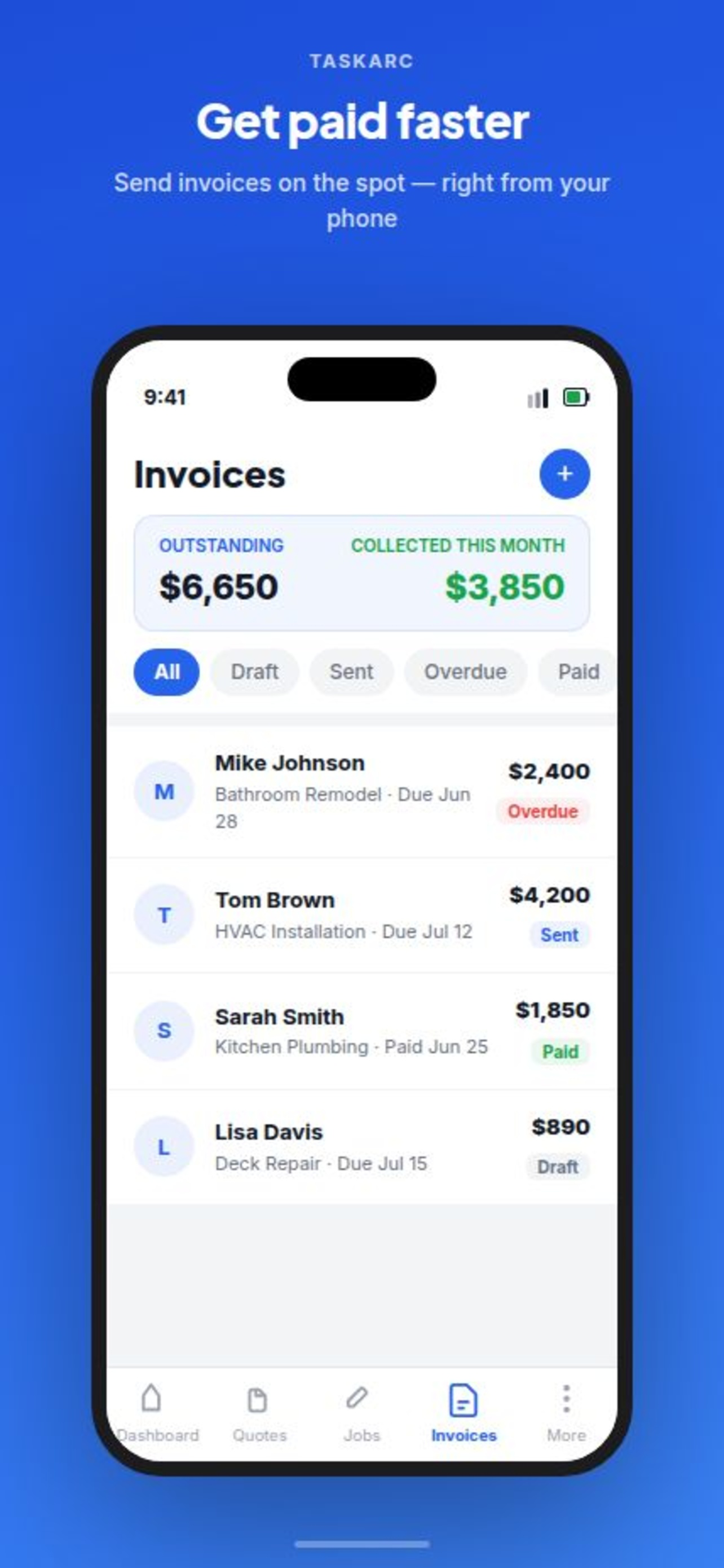 TaskArc — Contractor App screenshot 4