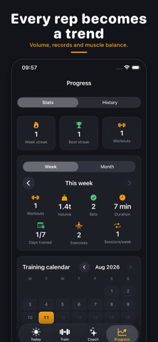 LiftLock: Gym Tracker + Focus iPhone screenshot