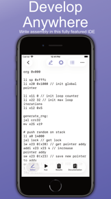 RISC-V Assembly Simulator screenshot