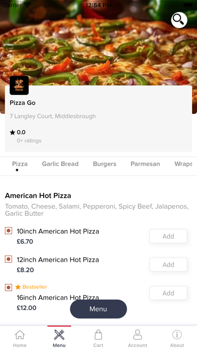 Pizza Go Online screenshot