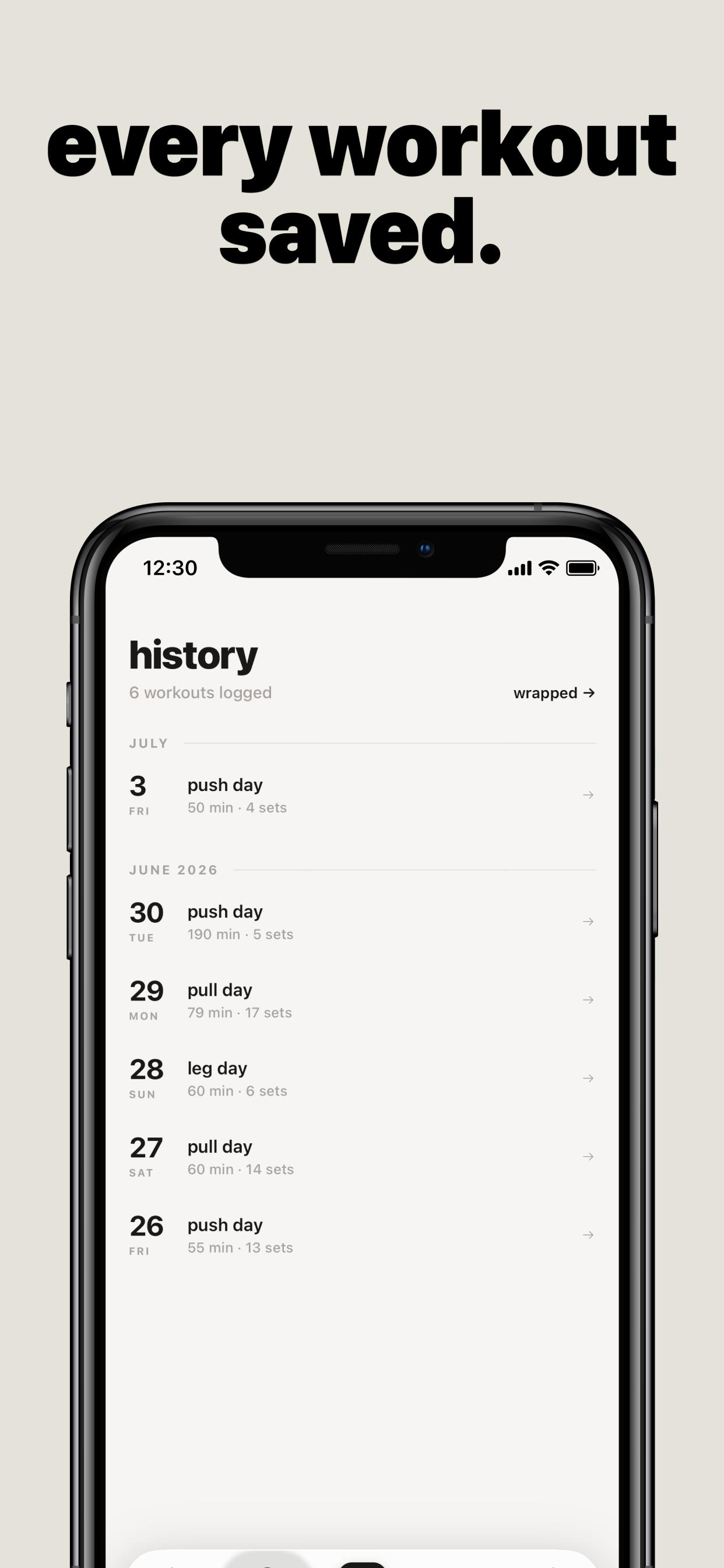 rep. - simple workout tracker screenshot 4