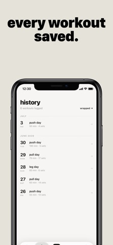 rep. - simple workout tracker Screenshot 4 of 6