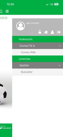 Intranet RFEXF screenshot
