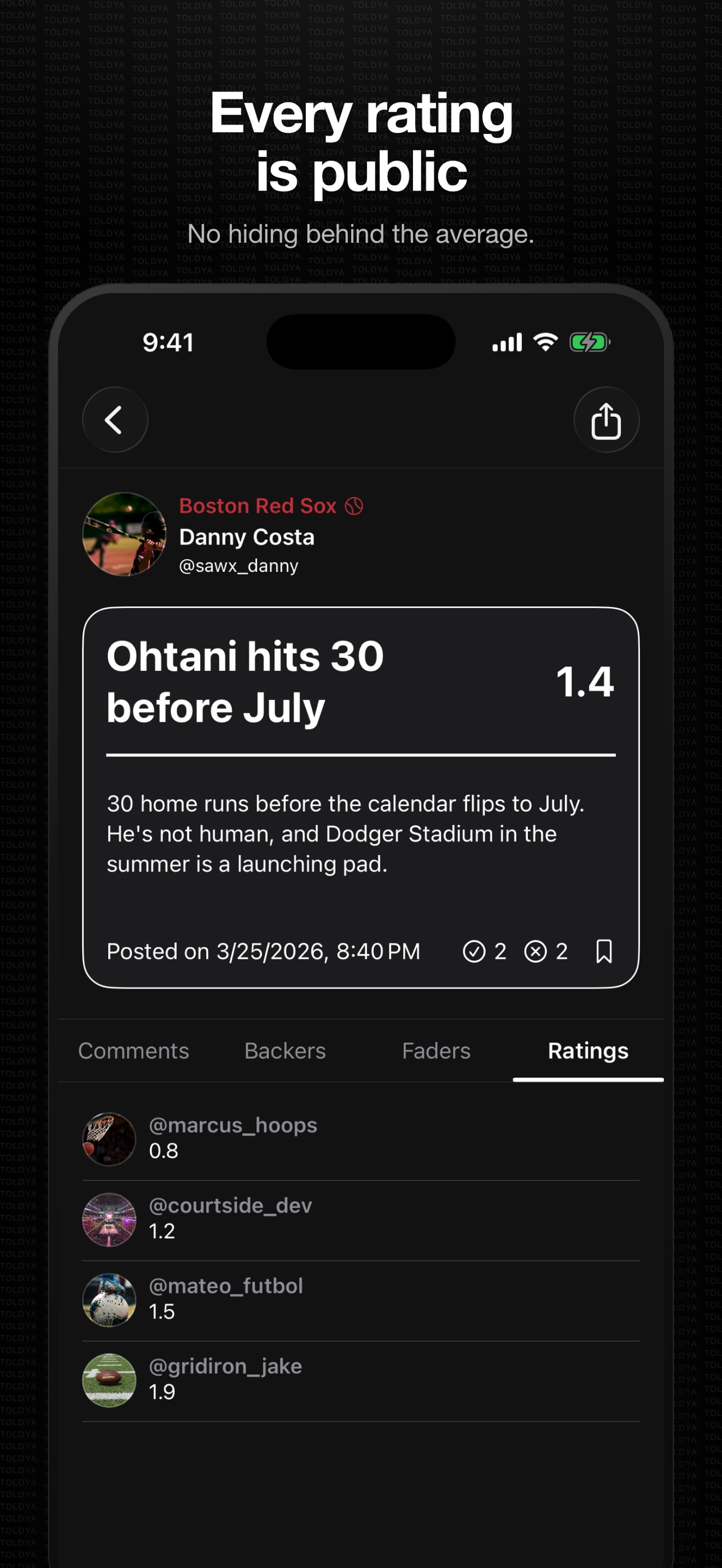 Screenshot 5 of Toldya Predictions