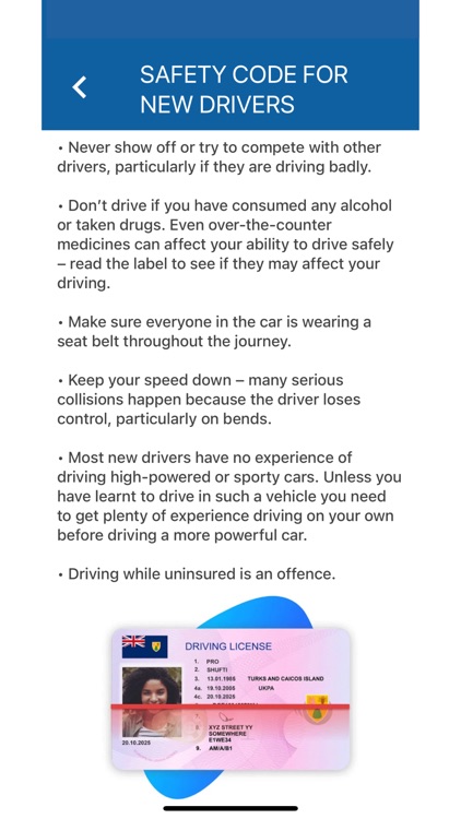 Turks & Caicos Driving Theory