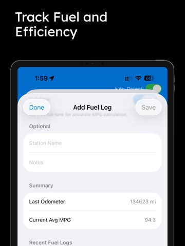 MileTracker - Mileage Logbook iPad screenshot