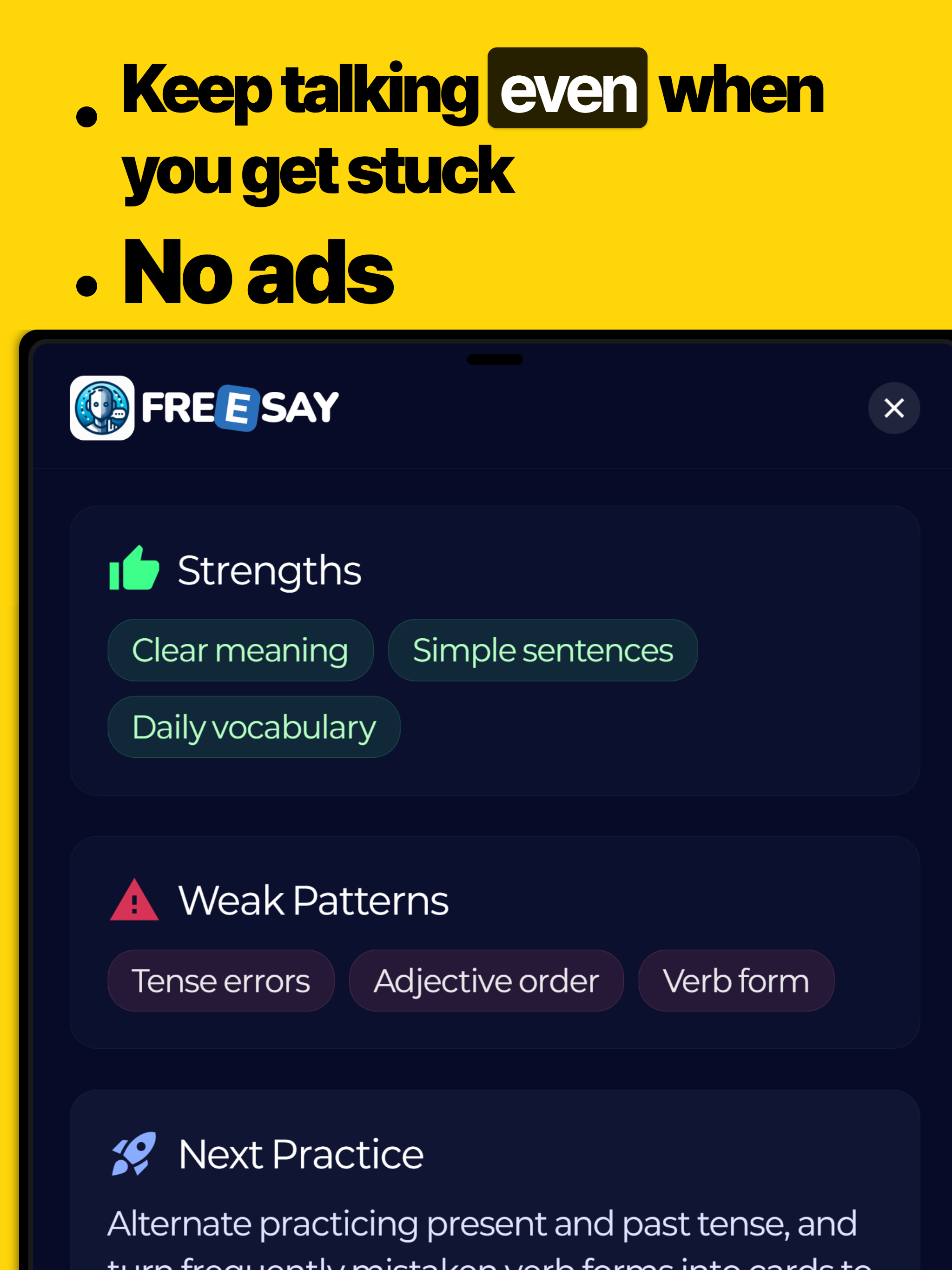 FreeSay - AI Language Coach screenshot 16