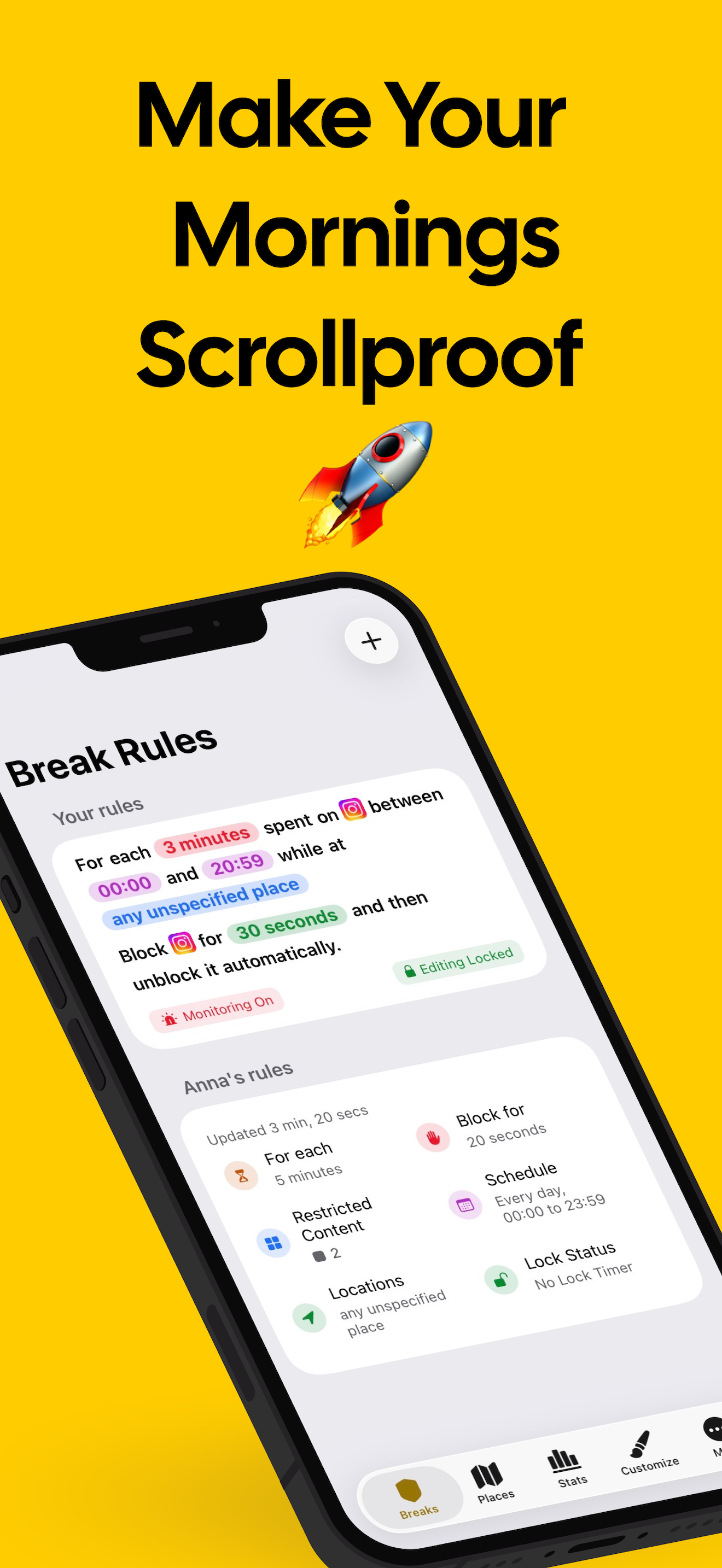 ScrollBump: Reduce Screen Time