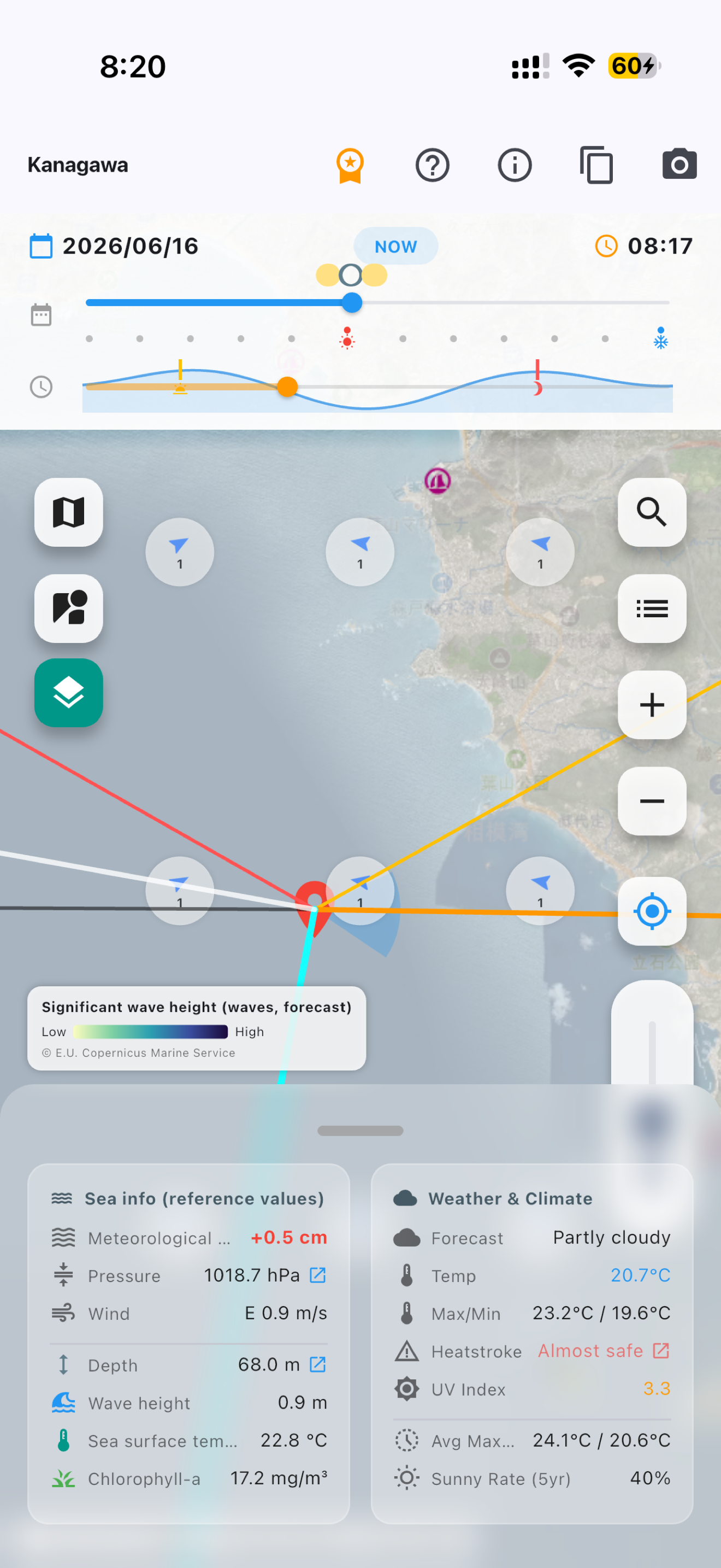 Sea Info Map -Tides,Fishing screenshot 5