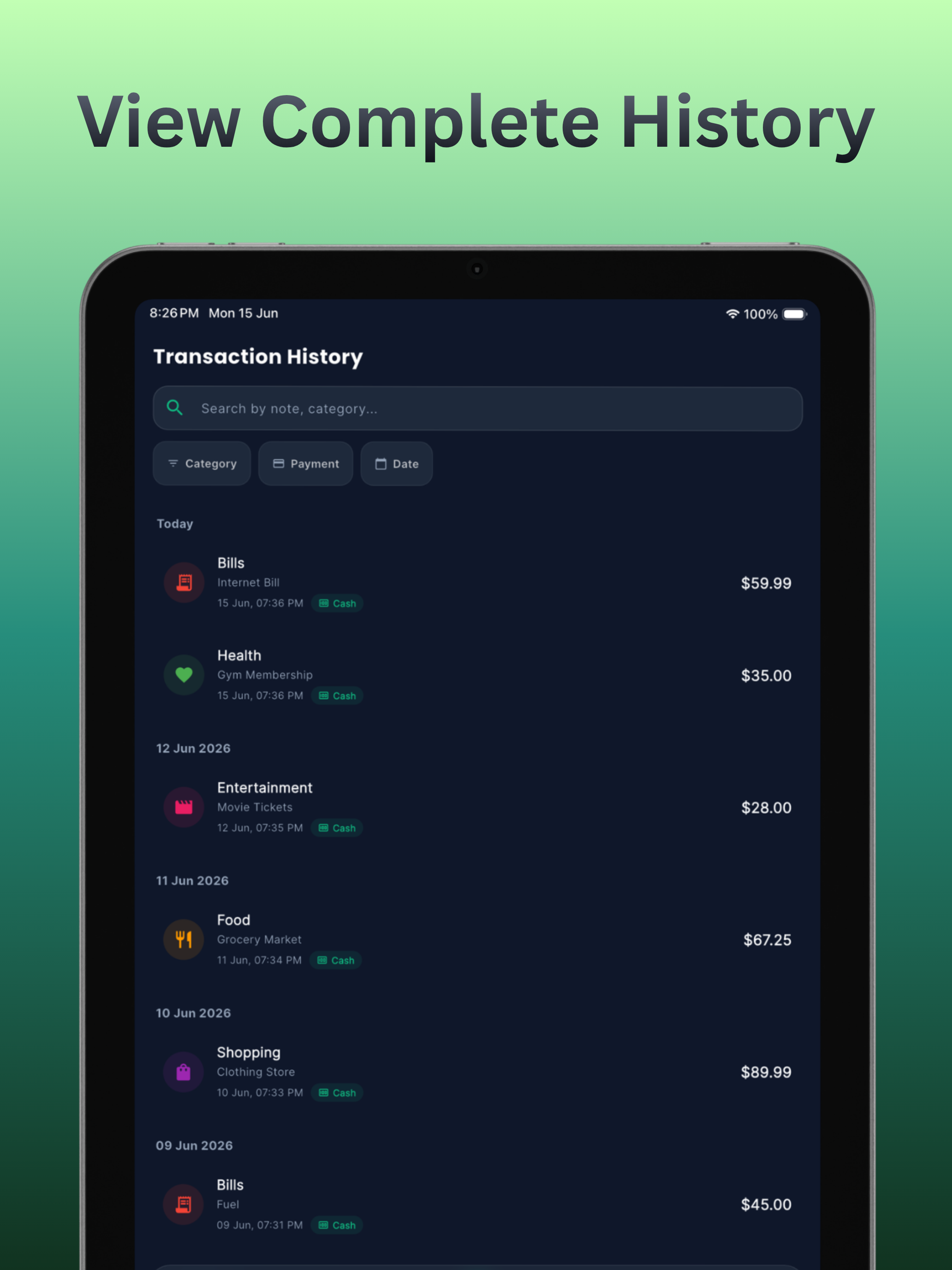 Spendıng simpler budget screenshot 10