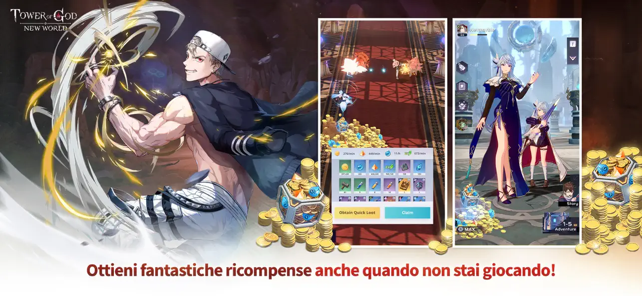 Tower of God: NEW WORLD iOS Mod IPA screenshot 3 - iOS game interface