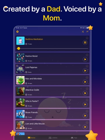 Bedtime Stories for Kids Audio iPad screenshot