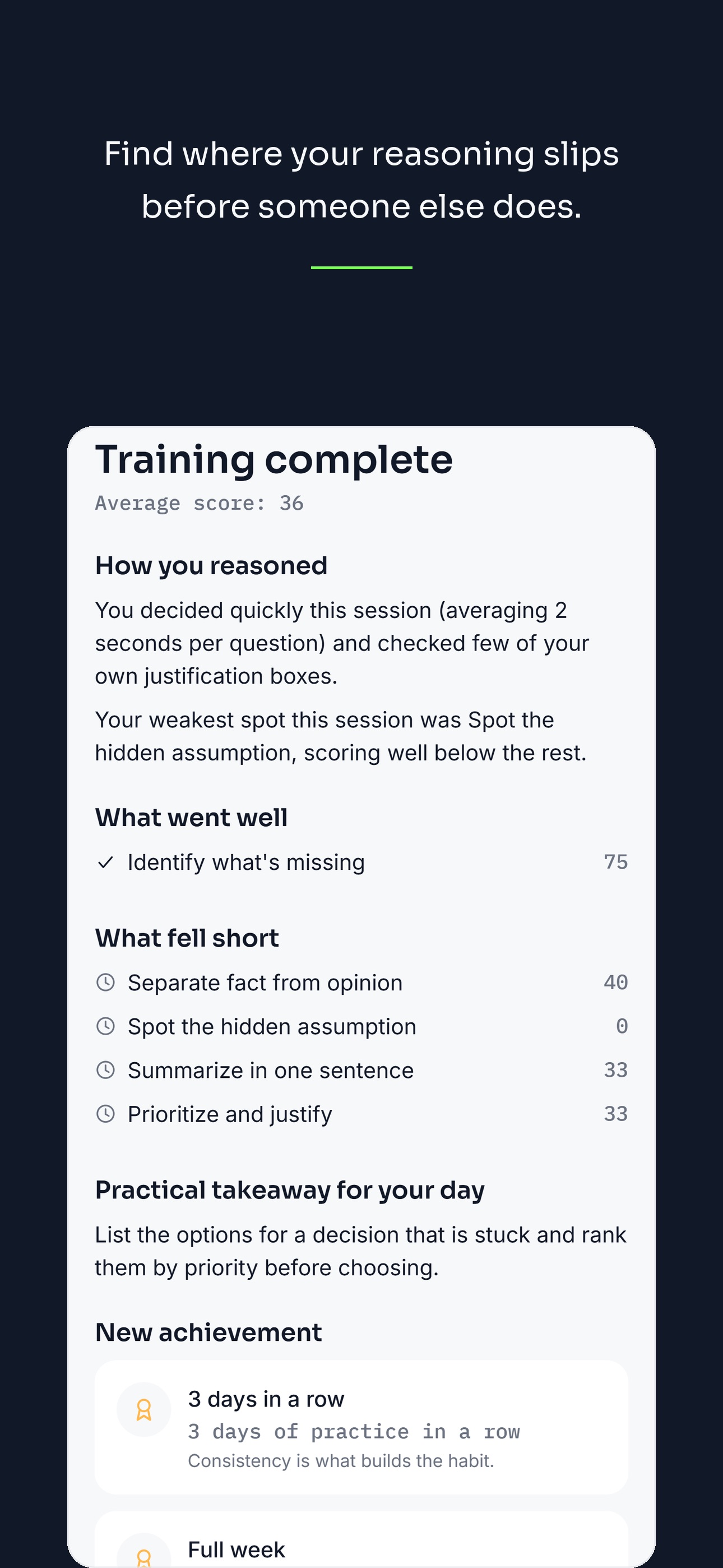 Screenshot 3 of RAWN PRO: Critical Thinking