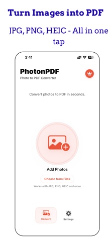 Picture to PDF: PhotonPDF screenshot