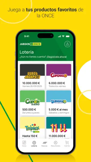 Captura de pantalla de JuegosONCE: Sorteos De La ONCE en iPhone 2