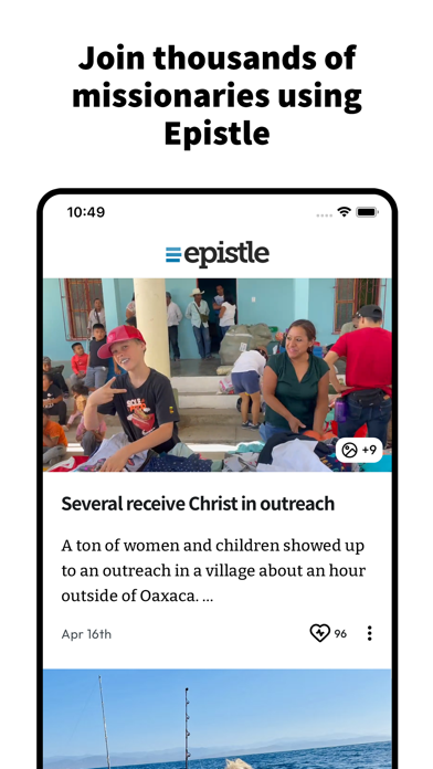Epistle iPhone screenshot 1 - Productivity app
