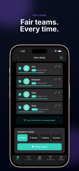 Team-Divider screenshot 1