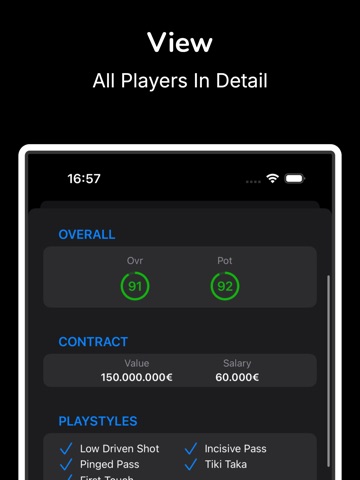 Career Mode Database